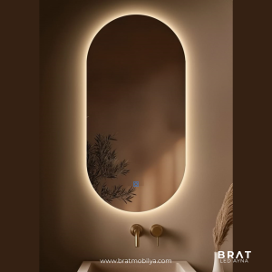 Brat B093 Kapsül Kesim Dokunmatik Açma Kapamalı Led Ayna