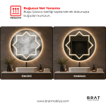Brat B099 Dokunmatik Açma Kapamalı Yuvarlak Led Ayna