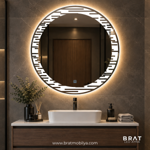 Brat B065 Dokunmatik Açma Kapamalı Yuvarlak Led Ayna