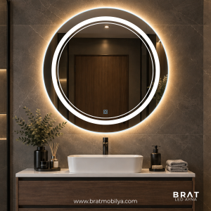 Brat B085 Dokunmatik Açma Kapamalı Yuvarlak Led Ayna