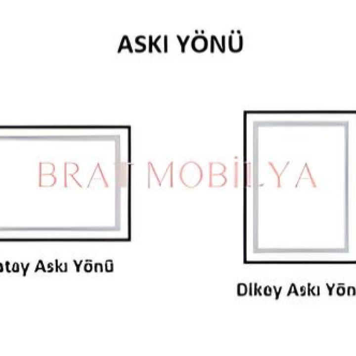 Brat B059 Dokunmatik Açma Kapamalı Led Ayna