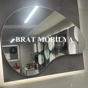 Brat B094 Dokunmatik Açma Kapamalı Armut Kesim Led Ayna