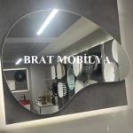 Brat B094 Dokunmatik Açma Kapamalı Armut Kesim Led Ayna