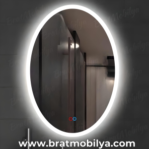 Brat B100 Dokunmatik Açma Kapamalı Elips Led Ayna