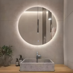 Brat B076 Ekonomik Dokunmatik Çap 60 cm. Yuvarlak Led Ayna