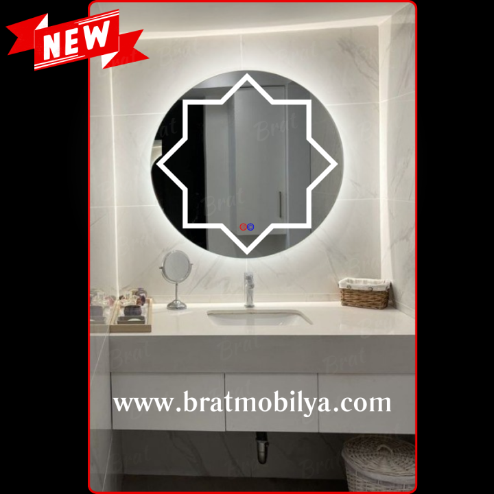 Brat B099 Dokunmatik Açma Kapamalı Yuvarlak Led Ayna