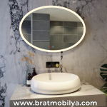 Brat B100 Dokunmatik Açma Kapamalı Elips Led Ayna
