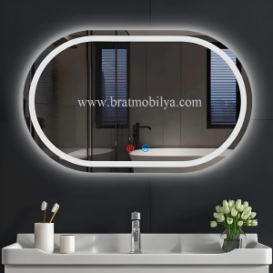 Brat B091 Dokunmatik Açma Kapamalı Kapsül Kesim Led Ayna