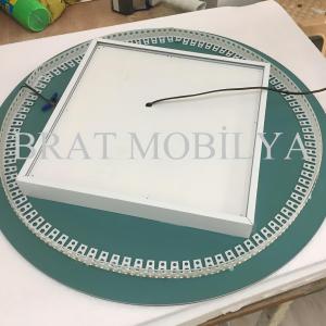 Brat B061 Dokunmatik Açma Kapamalı Yuvarlak Led Ayna