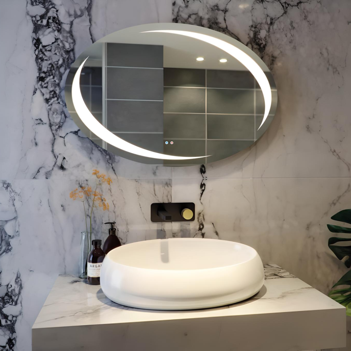 Brat B082 Dokunmatik Açma Kapamalı Elips Led Ayna