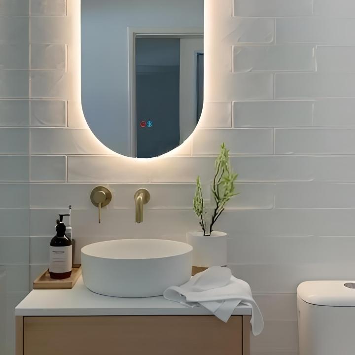 Brat B093 Kapsül Kesim Dokunmatik Açma Kapamalı Led Ayna