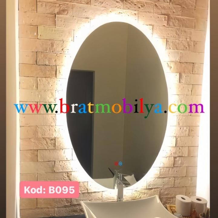 Brat B096 Dokunmatik Açma Kapamalı Elips Led Ayna